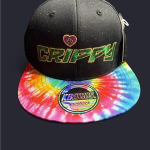 Black and Tie-Dye Snapback Hat